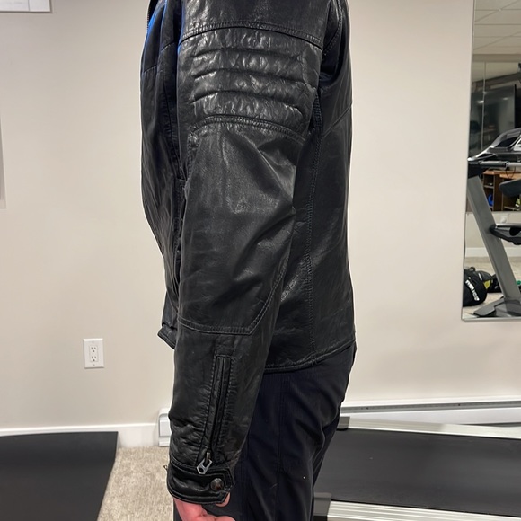 Mens G-star leather jacket - Picture 3 of 6